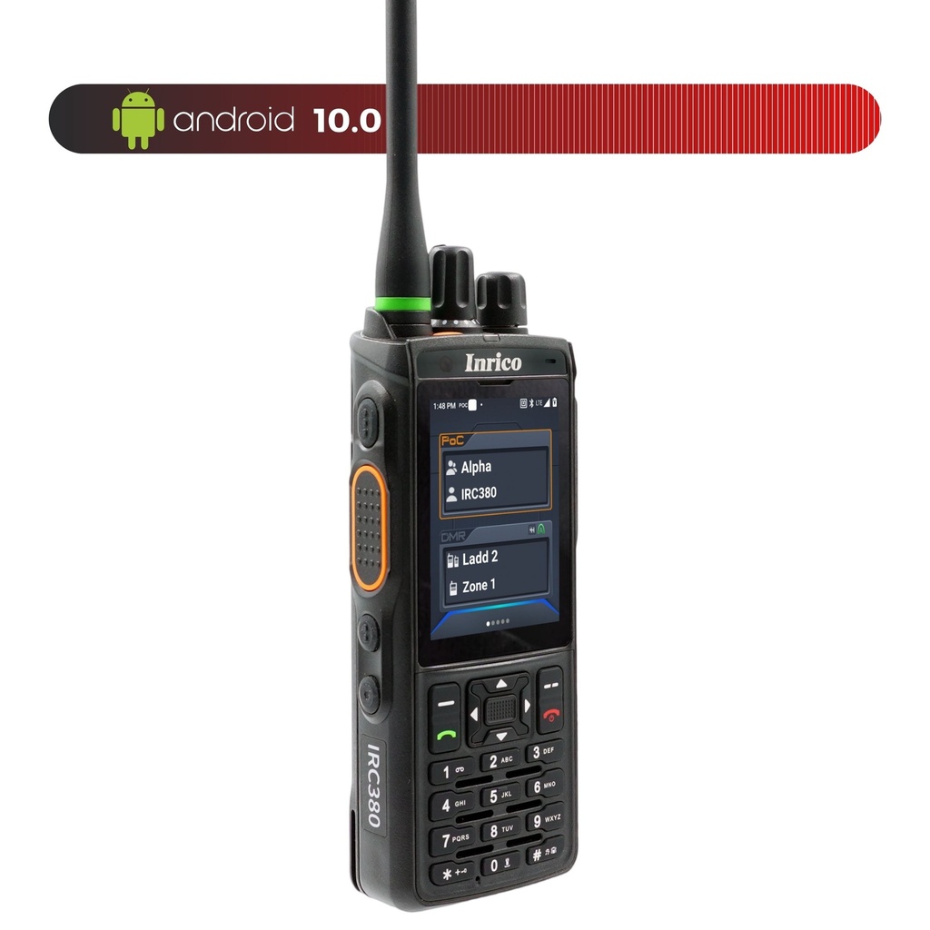 Inrico IRC380 UHF PoC/DMR Portable Radio