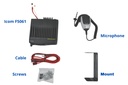 Icom F5061 - 512 Channel VHF Mobile Radio - kit components