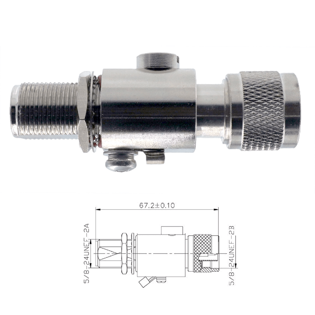 CWS Antenna Coaxial Lightning Surge Protector NF/NM