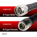 Wirox 9m/30ft (N Male/N Female) LMR400 Equivalent Coax Cable