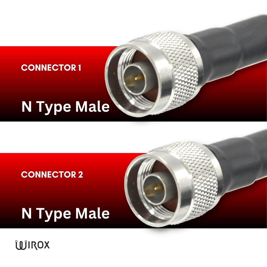Wirox 9m/30ft (N Male/N Male) LMR400 Equivalent Coax Cable