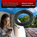 6m/20ft LMR240 Equivalent Low Loss Coaxial Cable (N Female/RP SMA Male)