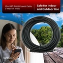 Wirox 15m/49ft  (F Male/F Male) RG11 Coax Cable