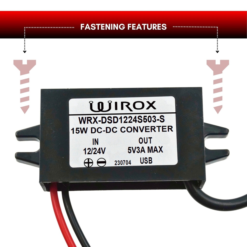 Wirox 12v Bare Leads to USB A Female