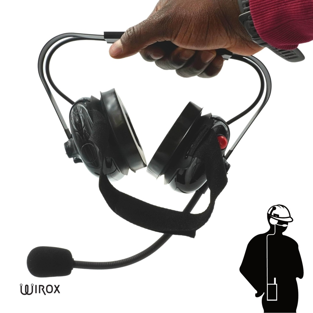 Wirox Behind The Head Dual Muff Headset