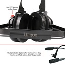 Wirox Behind The Head Dual Muff Headset