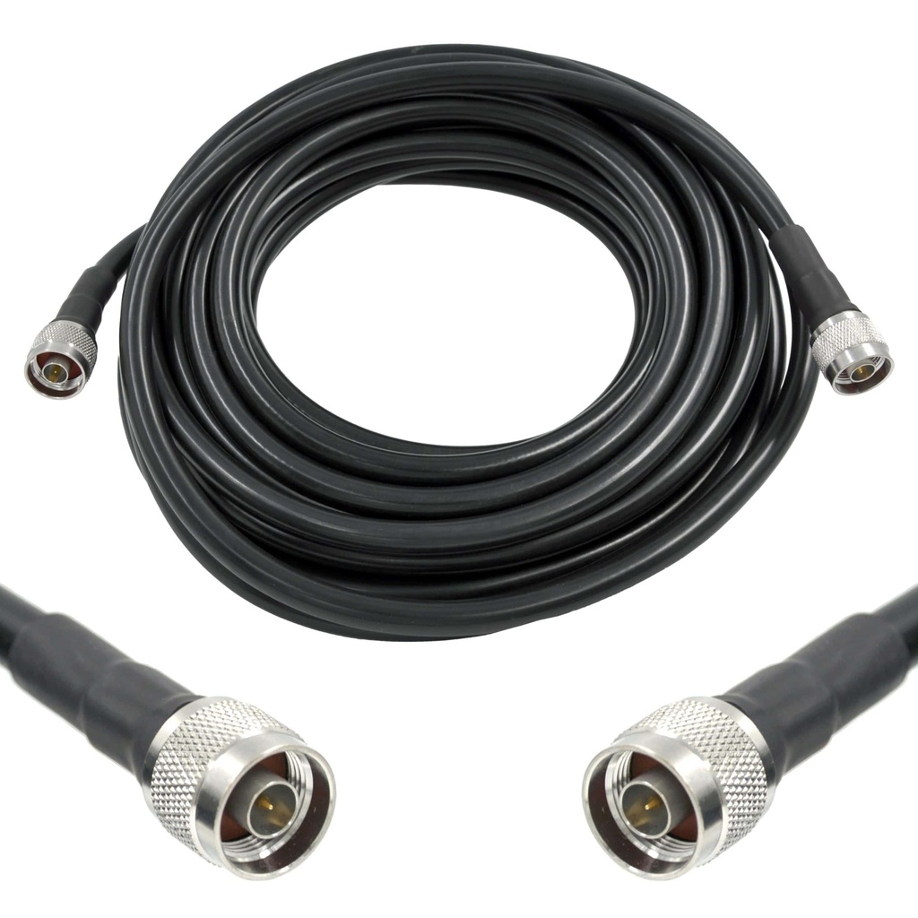 9m/30ft (N Male/N Male) LMR400 Equivalent Low Loss Coaxial Cable