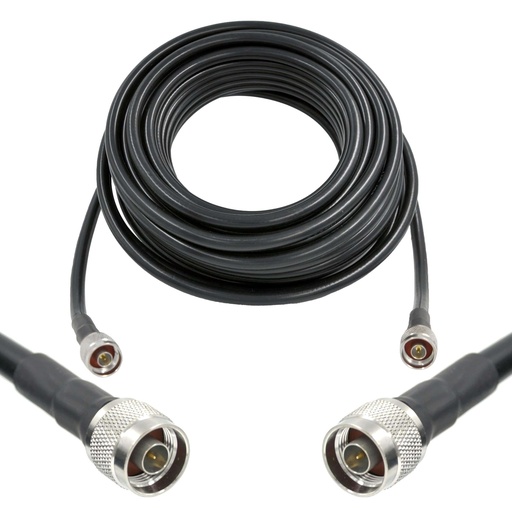 15m/49ft LMR400 Equivalent Low Loss Coaxial Cable (N Male/N Male)