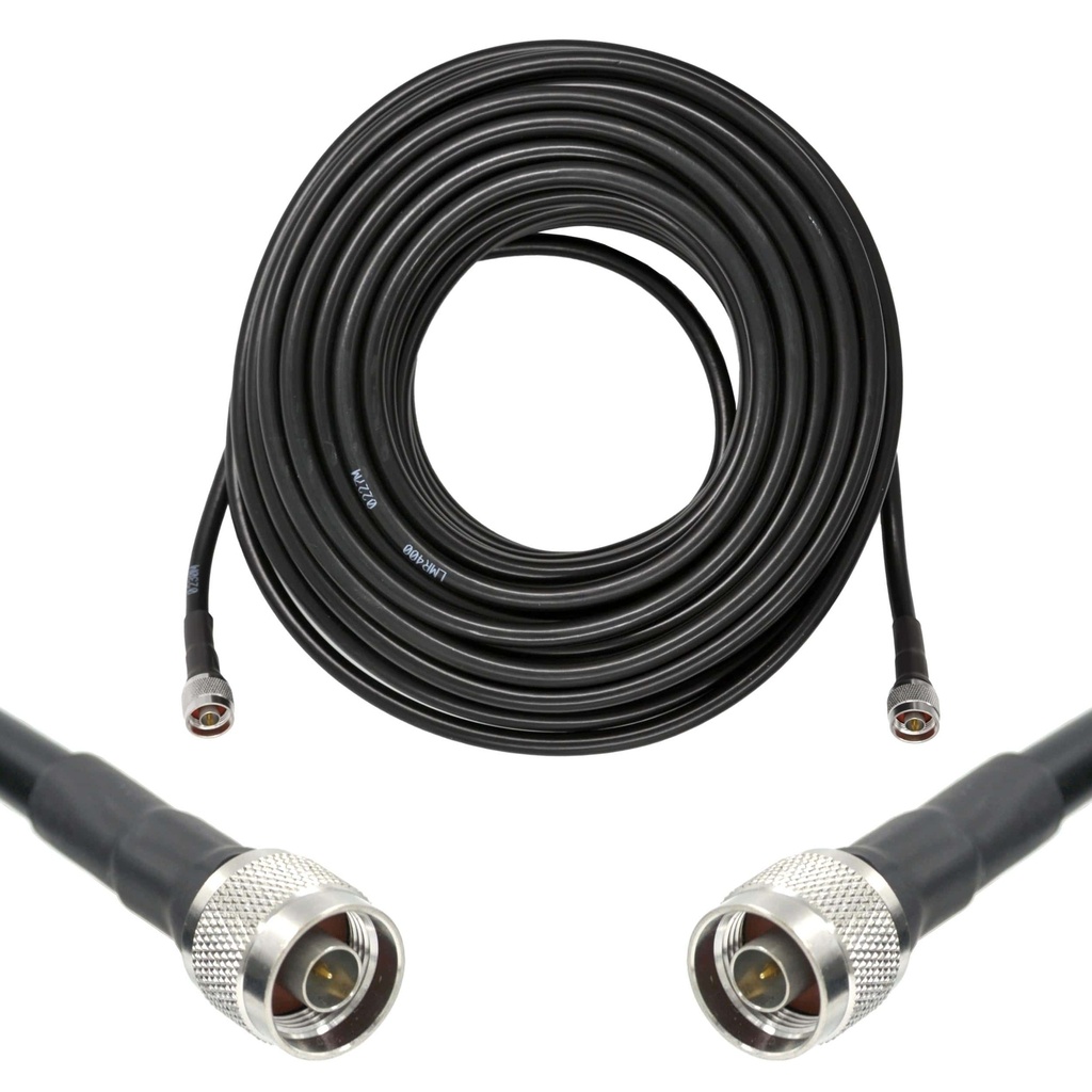 23m/75ft LMR400 Equivalent Low Loss Coaxial Cable (N Male/N Male)