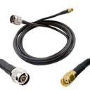 Wirox 2m/6.5ft (N Male/RP SMA Male) LMR240 Equivalent Low Loss Coaxial Cable