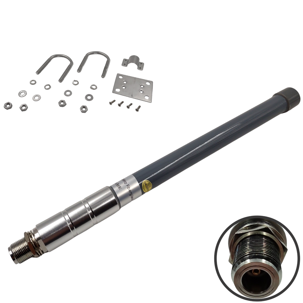 Heliumtech 3 dBi LoRaWAN 900MHz Fiberglass Antenna (N Female)