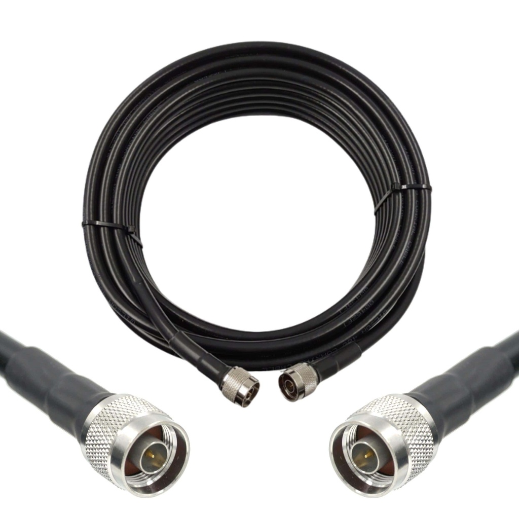 6m/20ft LMR400 Equivalent Low Loss Coaxial Cable (N Male/N Male)