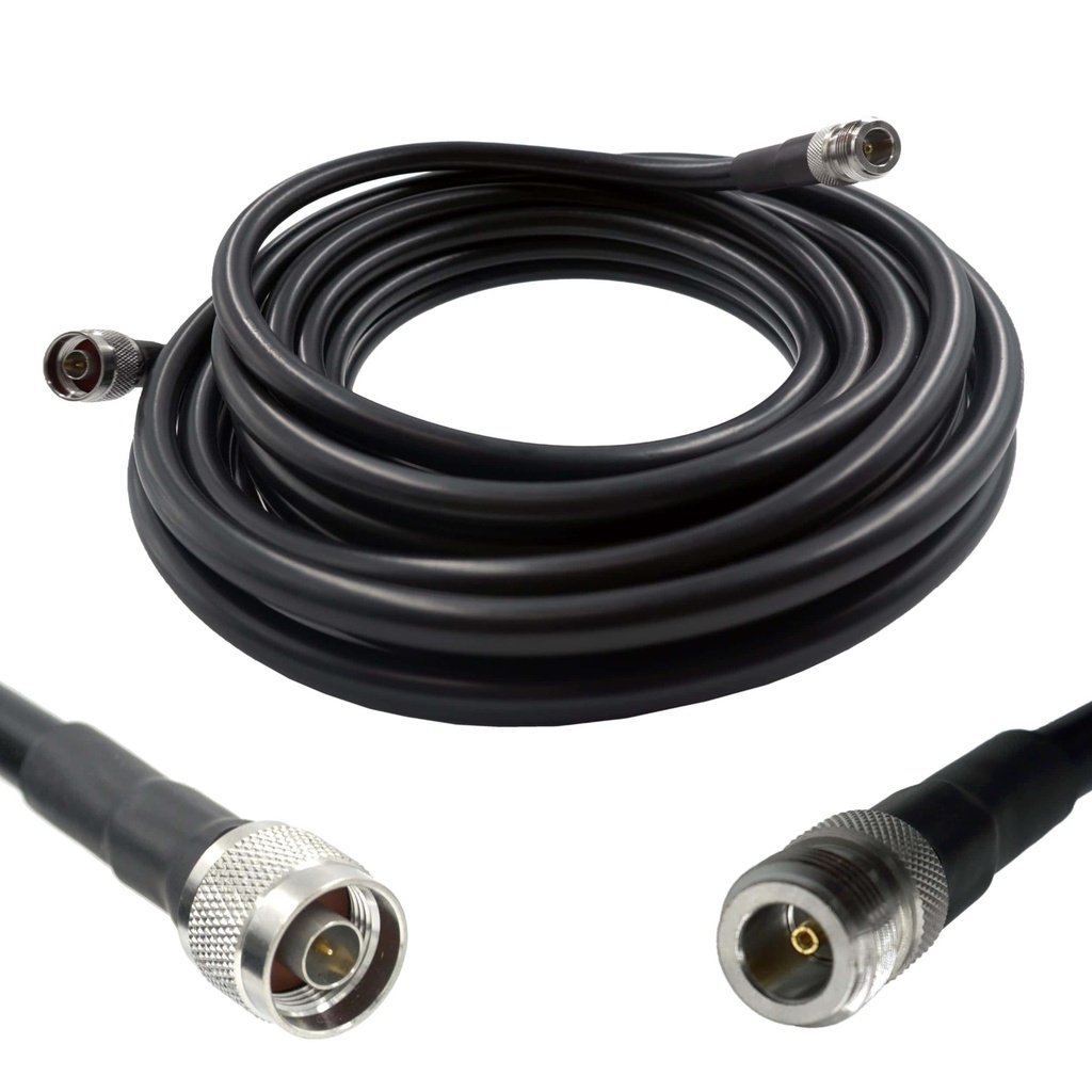 Wirox 9m/30ft (N Male/N Female) LMR400 Equivalent Coax Cable