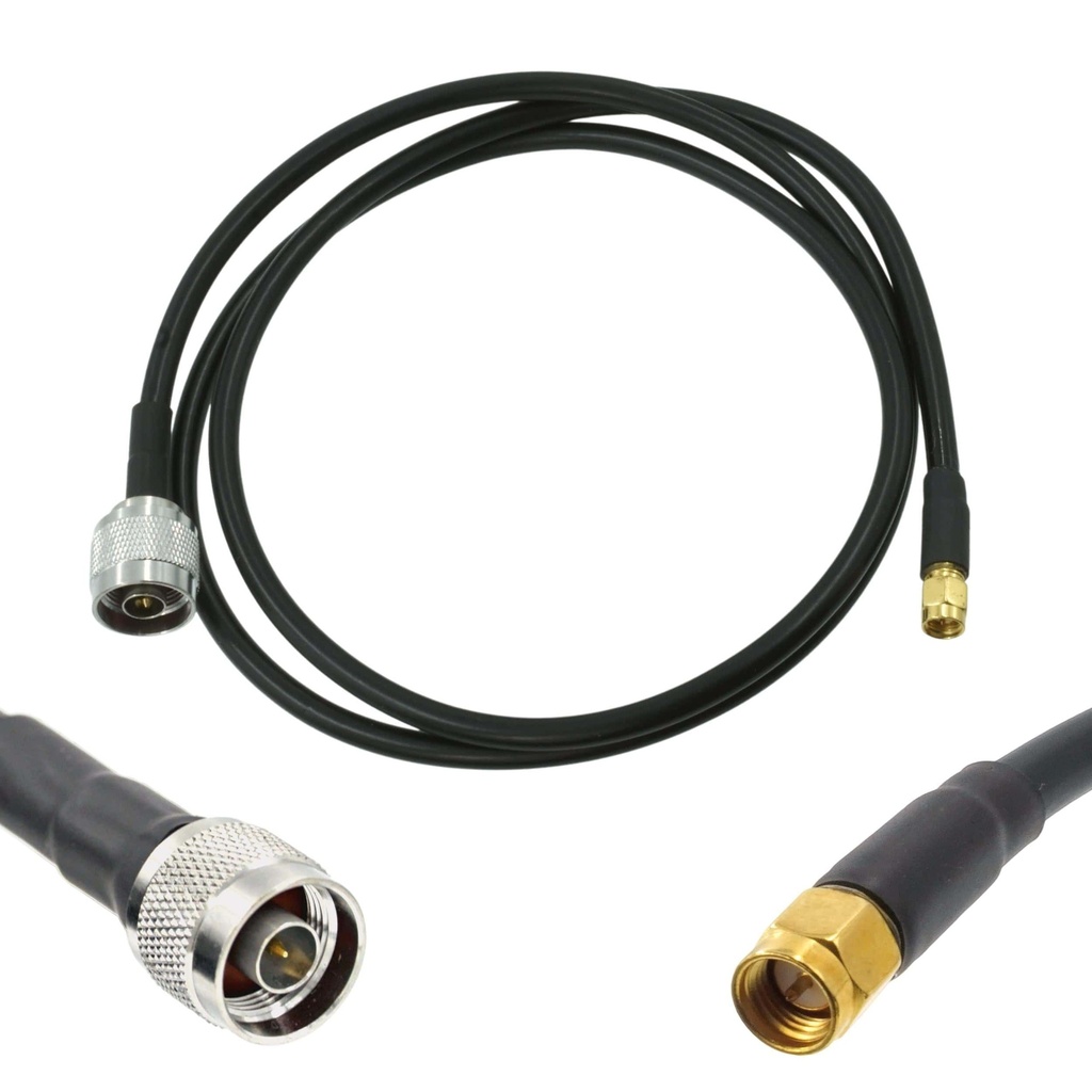 Wirox 1.2m/4ft (N Male/SMA Male) LMR240 Equivalent Low Loss Coax Cable