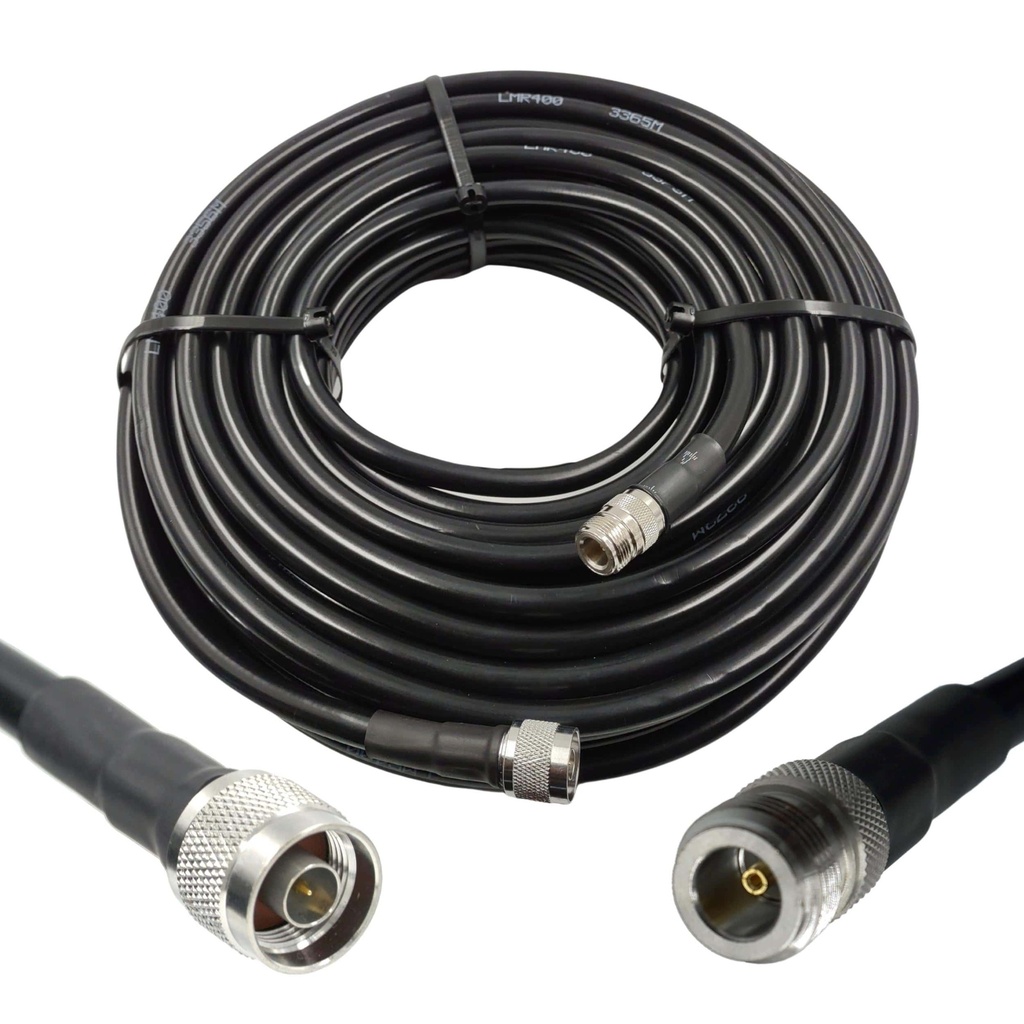 Wirox 30m/100ft (N Male/N Female) LMR400 Equivalent Coax Cable