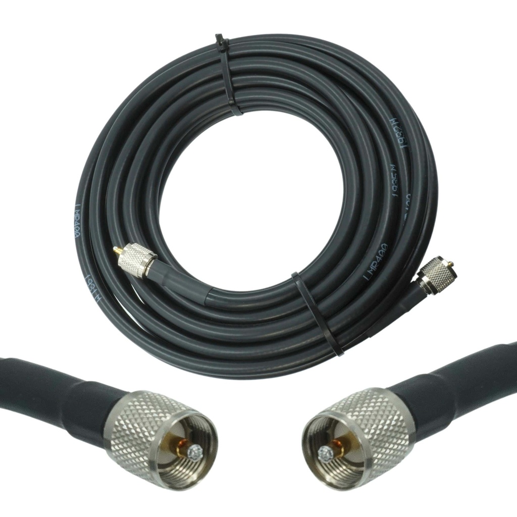 Wirox 9m/30ft (UHF Male/UHF Male) LMR400 Equivalent Coax Cable
