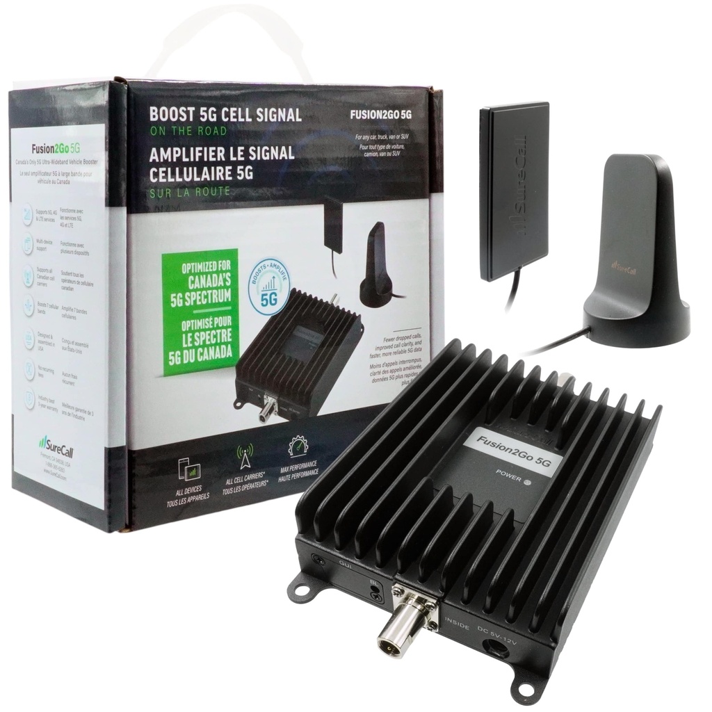 SureCall Fusion2Go 5G 7 Band Mobile Wireless Cellular Booster