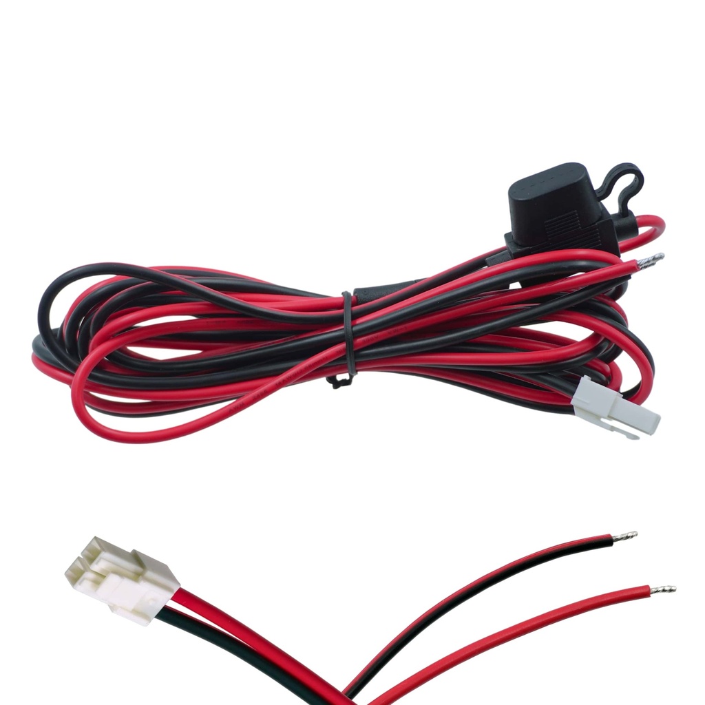 Wirox 3m/10ft Kenwood/Hytera Bare Leads Power Cable