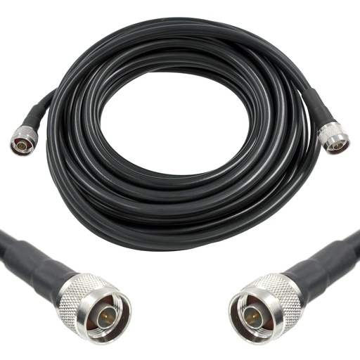 [30FNMNM] 9m/30ft (N Male/N Male) LMR400 Equivalent Low Loss Coaxial Cable