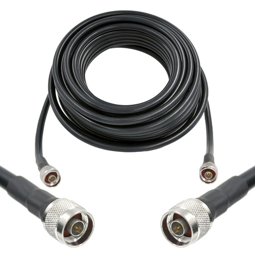 [WRX-15-NMNM-400] Wirox 15m/49ft (N Male / N Male) LMR400 Equivalent Coax Cable