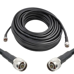 [100FNMNM] 30m/100ft LMR400 Equivalent Low Loss Coaxial Cable (N Male/N Male)