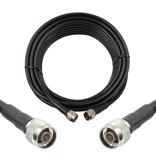 [WRX-6-L400-NMNM] Wirox 6m/20ft (N Male/N Male) LMR400 Equivalent Coax Cable