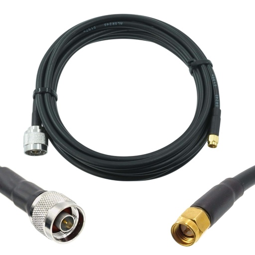 [WRX-3.8-NMSMAM-240] Wirox 3.8m/12ft (N Male/SMA Male) LMR240 Equivalent Coax Cable