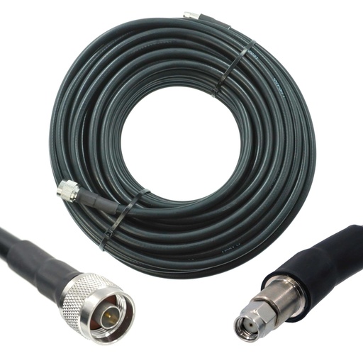 [WRX-30-L400-NMRPM] Wirox 30m/100ft (N Male/RP SMA Male) LMR400 Equivalent Coax Cable