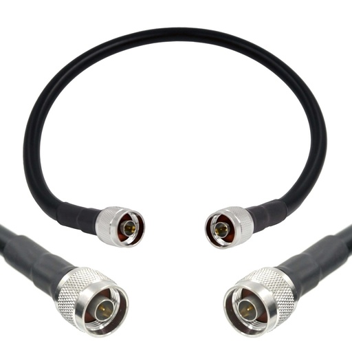 [P5400NMNM] 0.5m/1.6ft LMR400 Equivalent Low Loss Coaxial Cable (N Male/N Male)