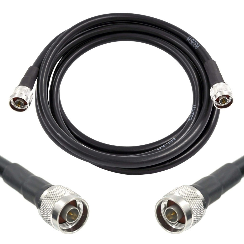 Cable coaxial RP-SMA macho a RP-SMA hembra de 75 pies