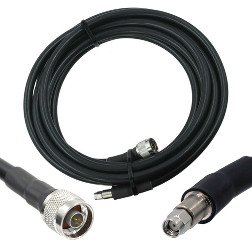 [WRX-6-L400-NMRPM] 6m/20ft (N Male/RP SMA Male) LMR400 Equivalent Low Loss Coaxial Cable