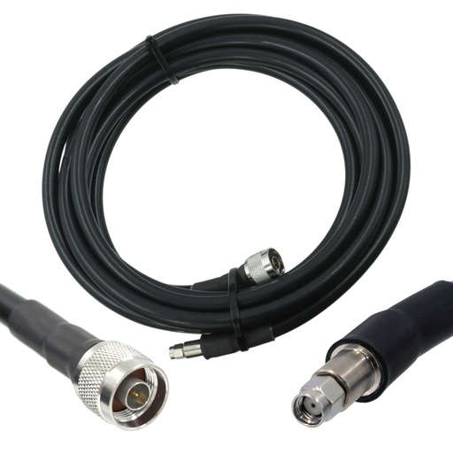 6m/20ft (N Male/RP SMA Male) LMR400 Equivalent Low Loss Coaxial Cable