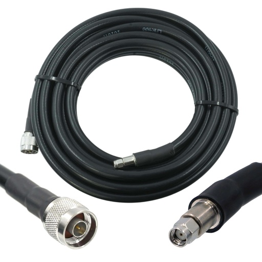 [WRX-9-L400-NMRPM] Wirox 9m/30ft (N Male/RP SMA Male) LMR400 Equivalent Coax Cable