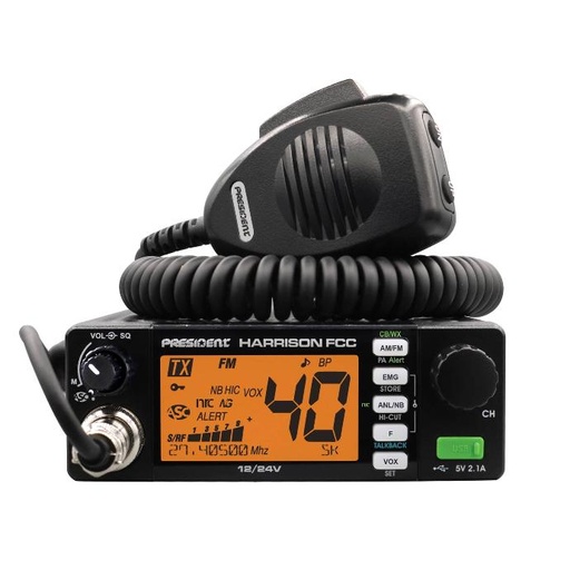 [TXUS768] President Harrison AM/FM CB Radio