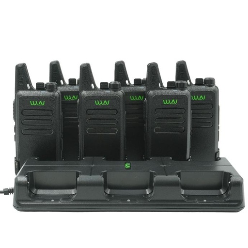 [KD-C1-6G] WLN KD-C1 Six Unit GMRS Radios With Multi Charger
